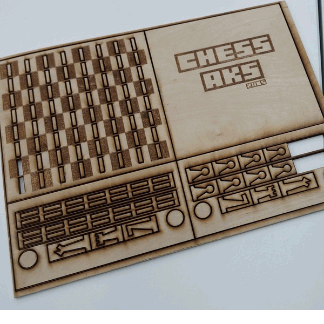 Laser Cut Chess Board Template Free Vector