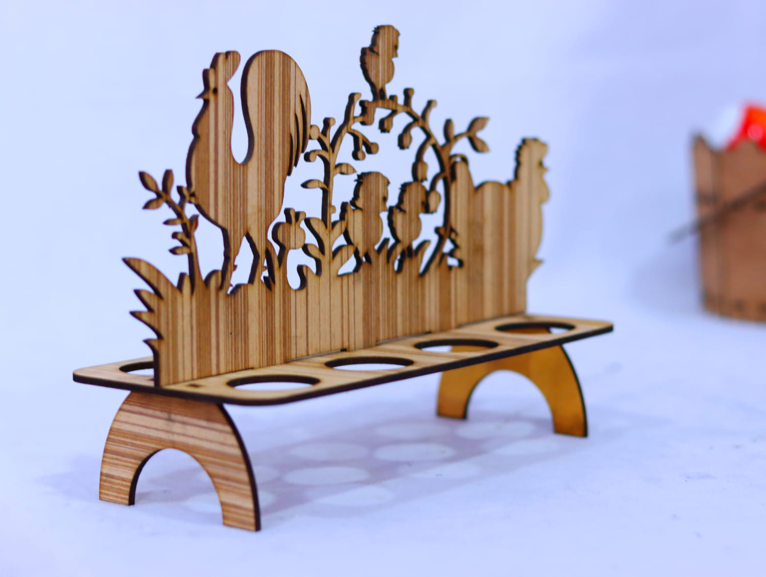 Laser Cut Easter Egg Stand 3mm Free Vector