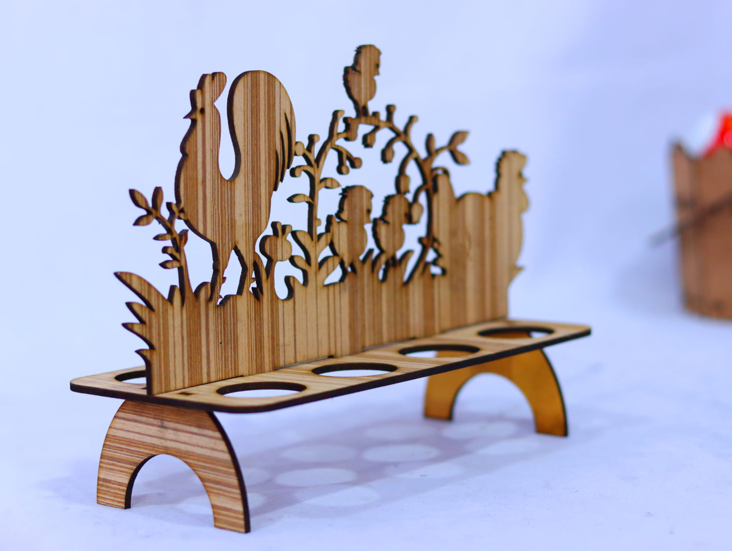Laser Cut Easter Egg Stand 3mm Free Vector