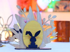 Laser Cut Multilayer Easter Decor 3mm Free Vector