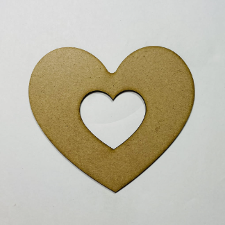 Laser Cut Heart Cutout Unfinished Wooden Shape Free Vector
