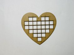 Laser Cut Heart Shape Unfinished Wood Cutout Free Vector