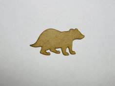 Laser Cut Badger Cutout Unfinished Wooden Shape Free Vector