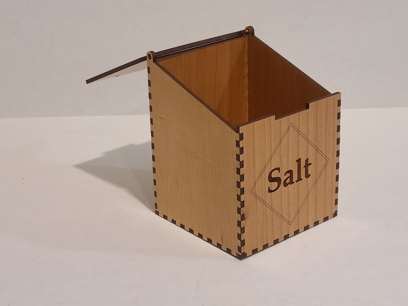 Laser Cut Salt Box SVG File