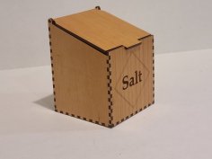 Laser Cut Salt Box SVG File