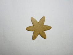 Laser Cut Unfinished Wood Asterisk Shape Craft Free Vector