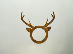 Laser Cut Christmas Reindeer Napkin Rings Free Vector