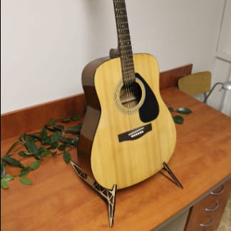 Laser Cut Acoustic Guitar Stand DXF File