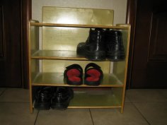 Laser Cut Wooden Shoe Rack DXF File