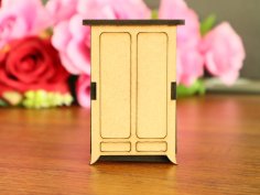 Laser Cut Dollhouse Wardrobe Dollhouse Furniture Kit Free Vector