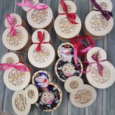 Laser Cut 8 March Womens Day Gift Box Free Vector