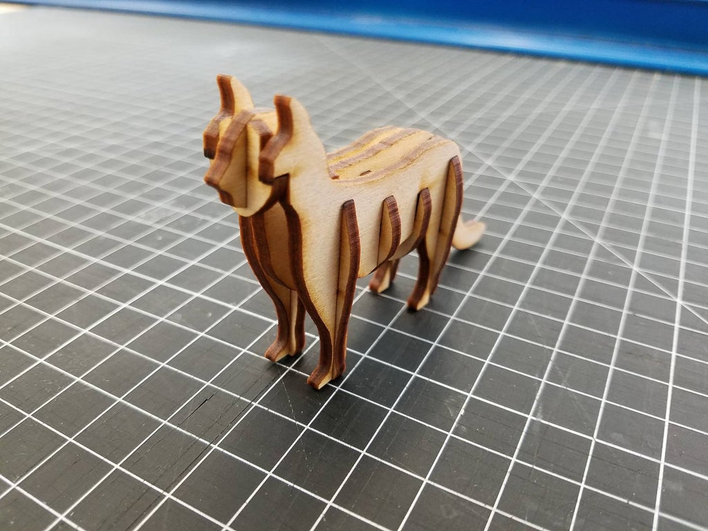 Laser Cut Wooden Cat 3D Puzzle PDF File