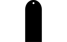 Curved Bookmark dxf File