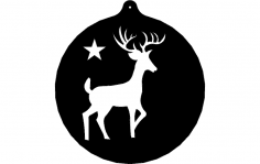 Deer Ornament dxf File
