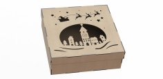 Box Made Of Plywood With A Pattern Cut By Laser Free Vector