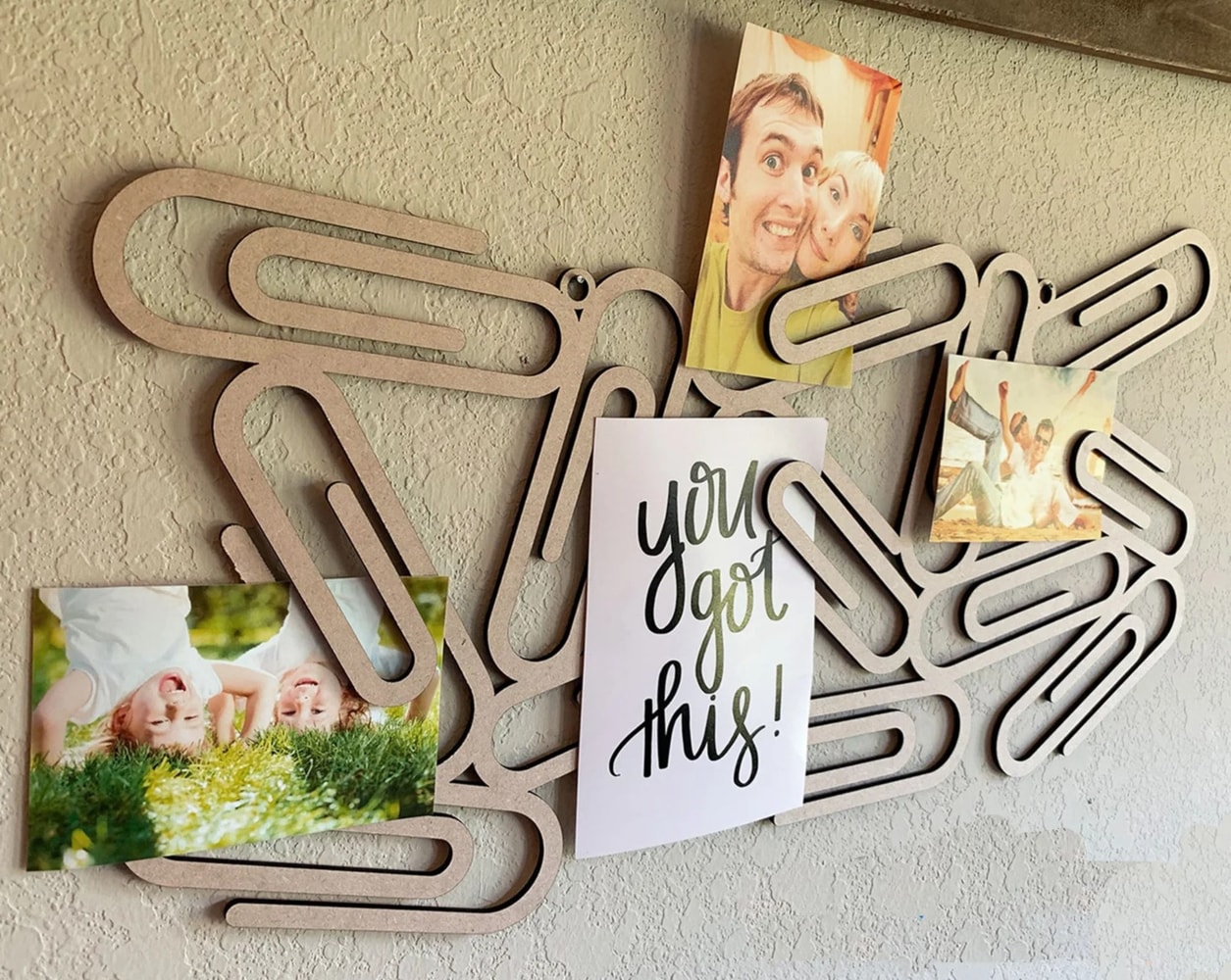 Laser Cut Paper Clip Wall Decor Photo Holder Wall Note Holder Free