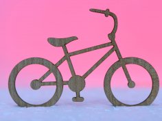 Laser Cut Unfinished Wood Bike Cutout Craft Free Vector