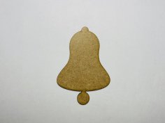 Laser Cut Unfinished Bell Shape Wood Cutout Free Vector