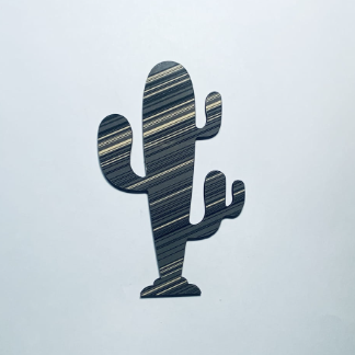 Laser Cut Unfinished Wooden Cactus Cutout Free Vector