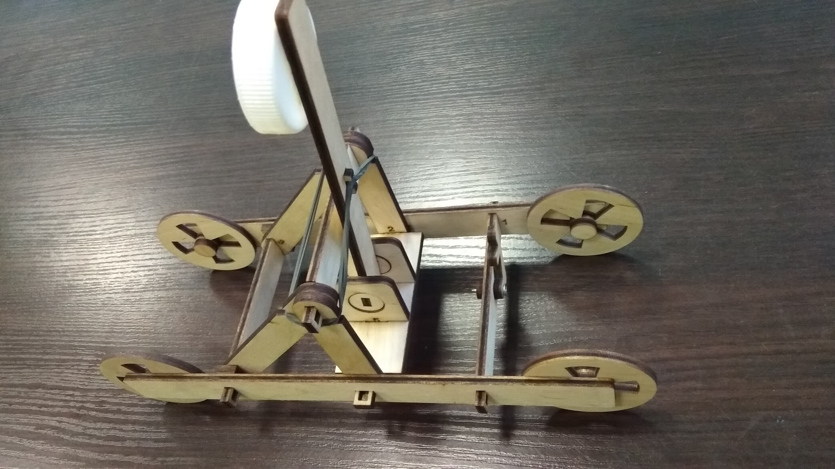 Laser Cut Wooden Toy Catapult Free Vector
