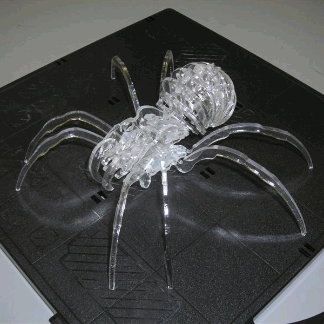 Laser Cut Spider 3D DXF File