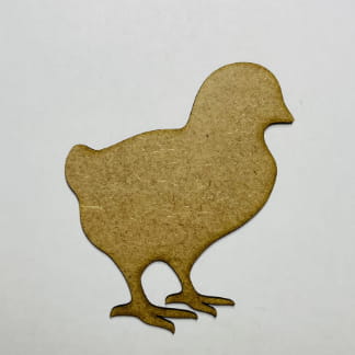 Laser Cut Unfinished Wood Baby Chick Cutout Free Vector
