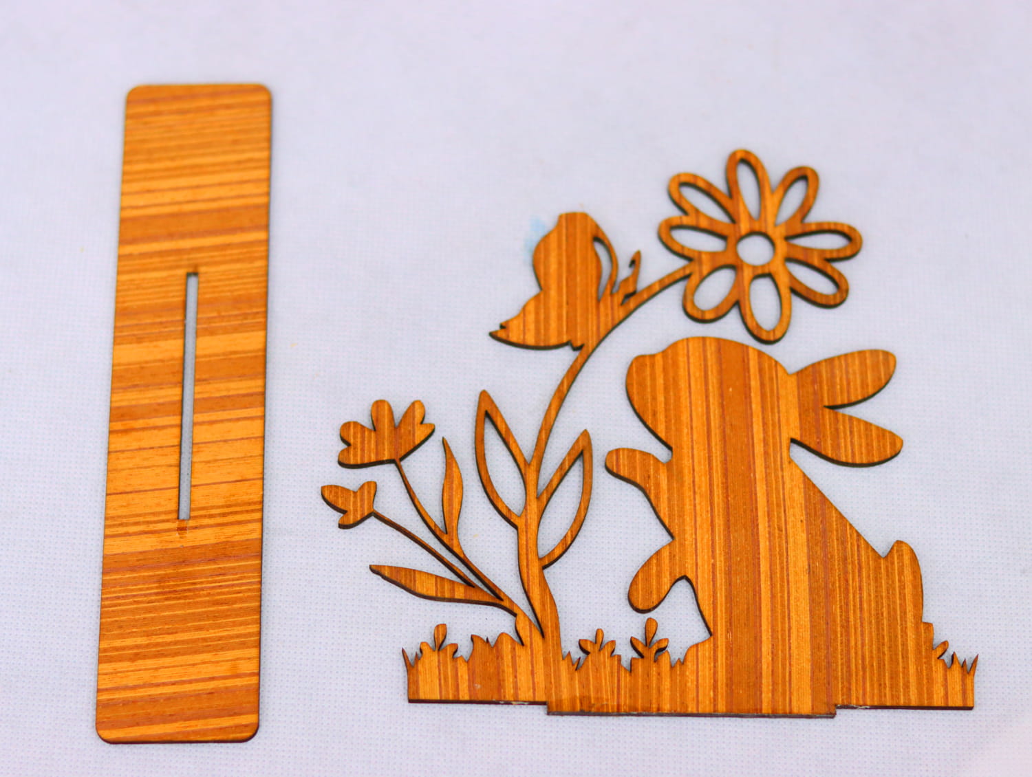 Laser Cut Easter Bunny Decor 3mm Free Vector