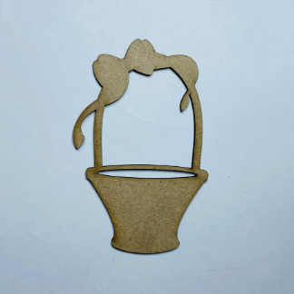 Laser Cut Easter Basket Wood Cutout Unfinished Craft Free Vector