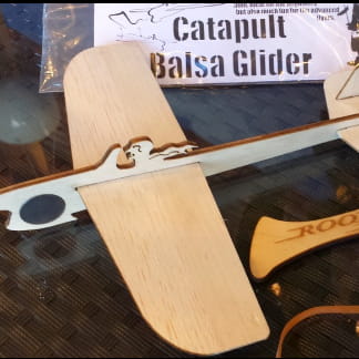 Laser Cut Catapult Glider DXF File