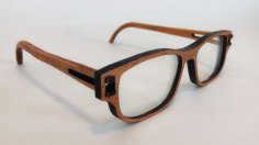 Laser Cut Wooden Glasses DXF File