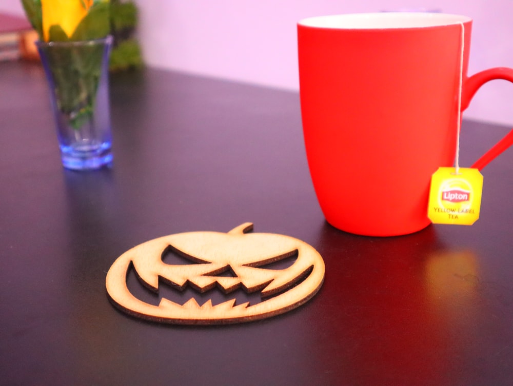 Laser Cut Halloween Pumpkin Coasters DXF File