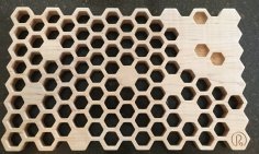 Laser Cut Hot Pot Stand Dish Stand Trivet Honeycomb DXF File