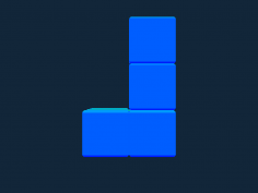 Tetris block J stl file