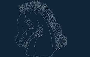 Horse dxf file