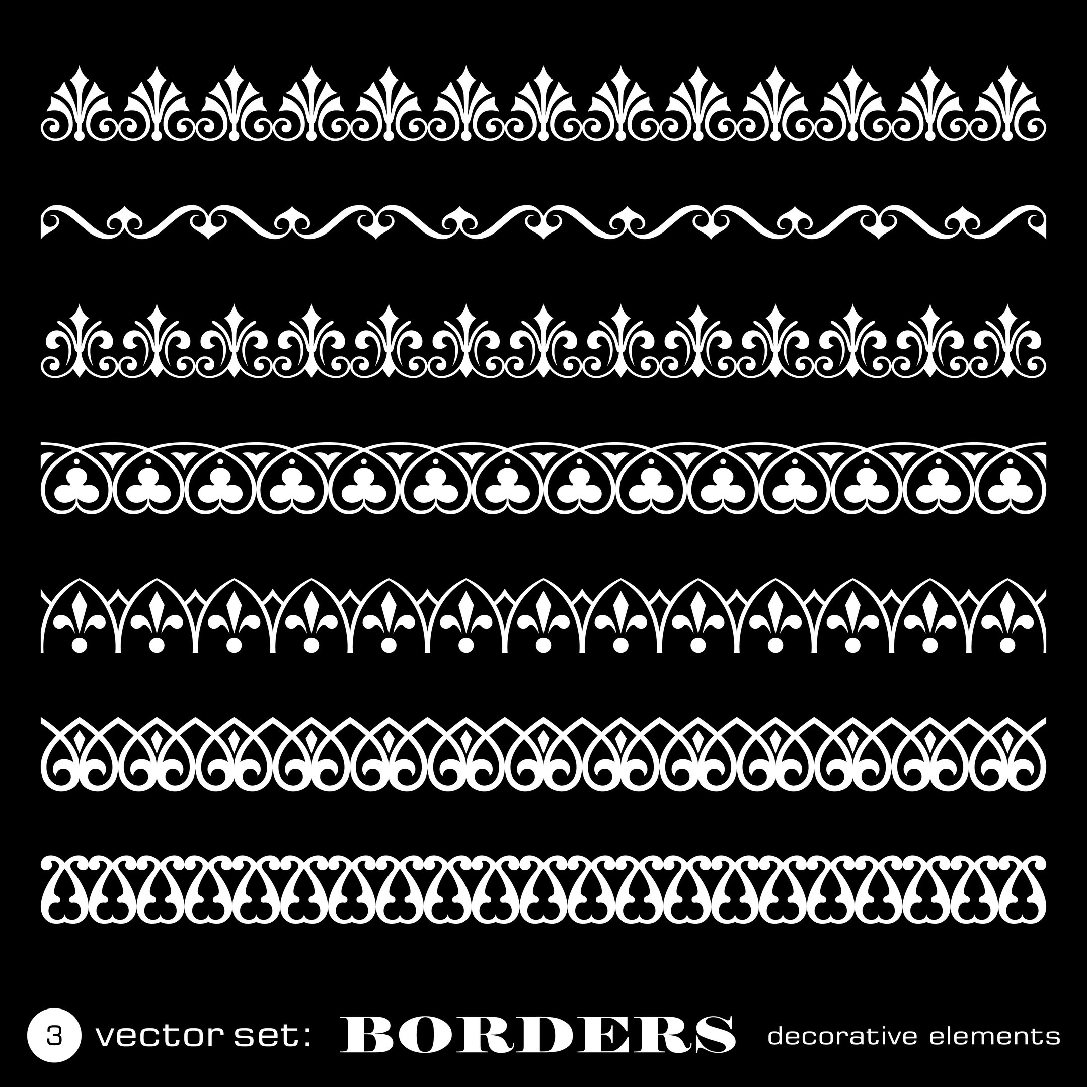 decorative vector borders