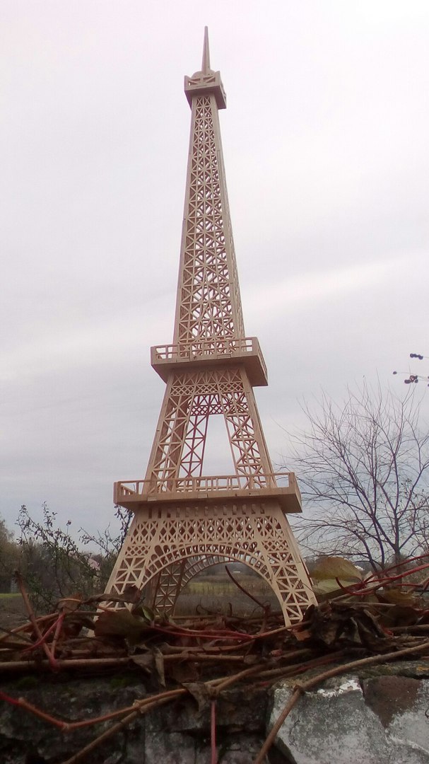 Eiffel Tower 3d Laser Cut Template PDF File Free Download ...
