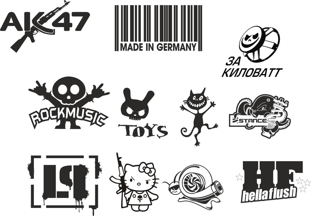 Download Custom Sticker Vector Pack Free Vector cdr Download - 3axis.co
