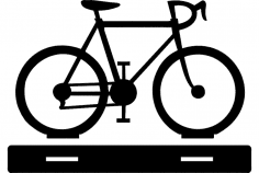 Cycle with table stand dxf File