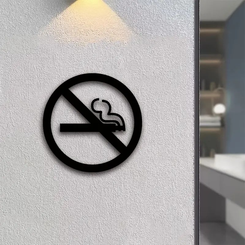 Laser Cut No Smoking Sign Free Vector Download - 3axis.co - 3D model önizlemesi