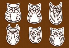 Sovy Owls Free Vector