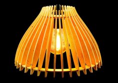 Laser Cut Plywood Pendant Lamp