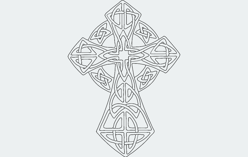 Celticcross dxf File Free Download - 3axis.co
