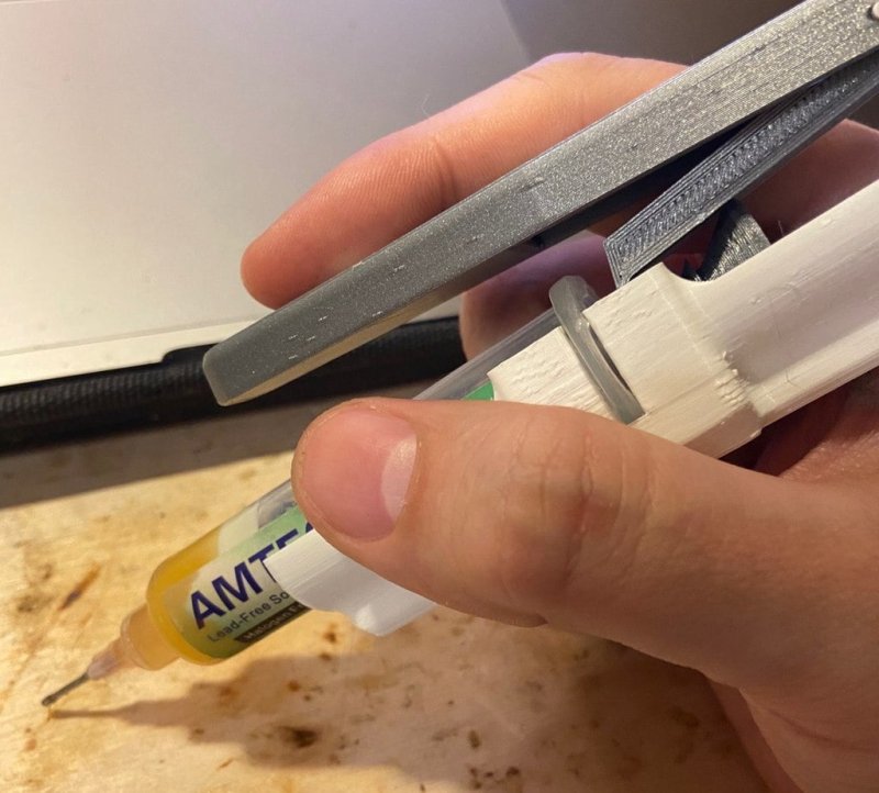 Dispenser For Syringe Of Flux Or Solder Paste 3D Printer Model Download