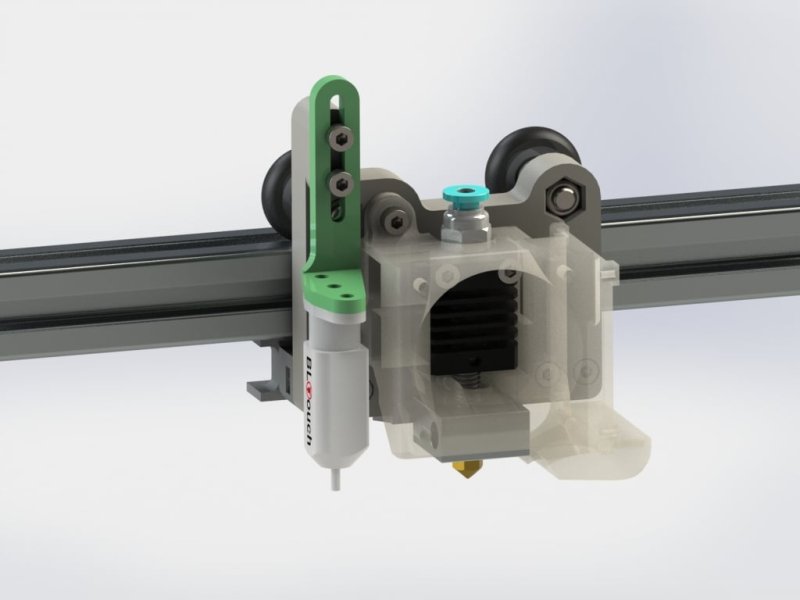 E10 / E12 Improved Xcarriage Belt Parallizer BLtouch 3D