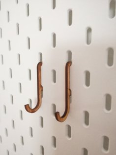 Laser Cut Hook For Ikea Skadis Pegboard SVG File