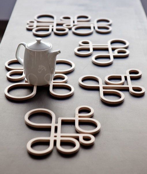 Laser Cut Abstract Coasters Free Vector Download - 3axis.co - 3D model önizlemesi