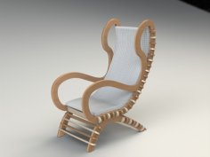 Chair 3 Fixed Clean Filat dxf File