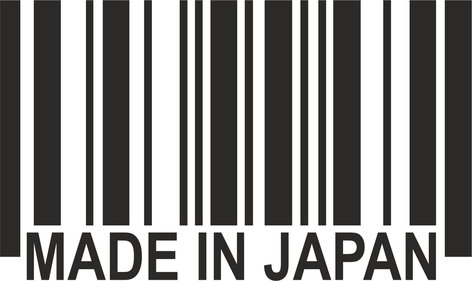 Made In Japan Barcode Vinyl Decal Sticker Vector Free Vector cdr