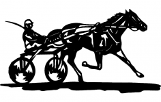 Horse And Jockey dxf File