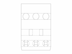 Packing Box Design dxf File